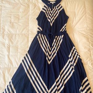 Banana Republic Navy & White Dress